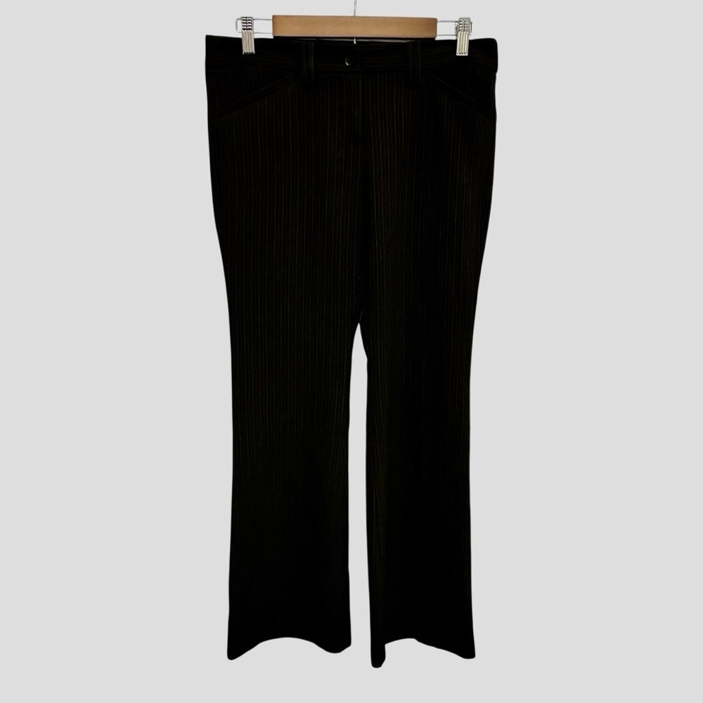 The Limited Drew Fit charcoal grey pinstripe dress pants Size 4